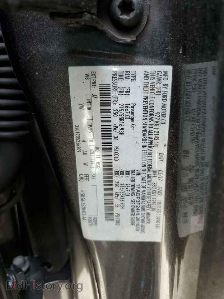 2017 FORD FOCUS - VIN: 1FADP3F24HL281050 - Фото 12