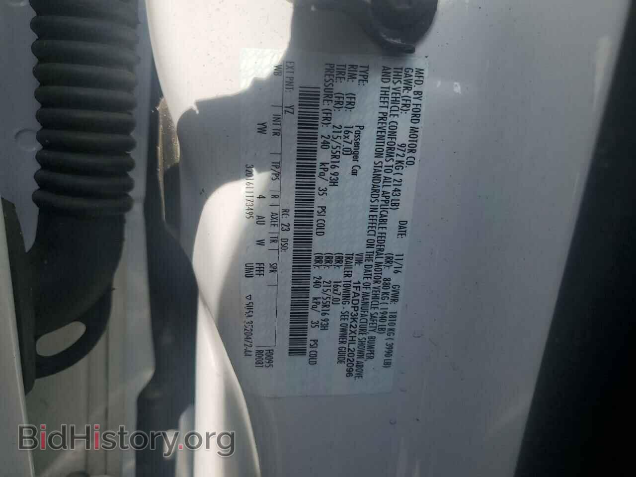 2017 FORD FOCUS - VIN: 1FADP3K2XHL202096 - Фото 12