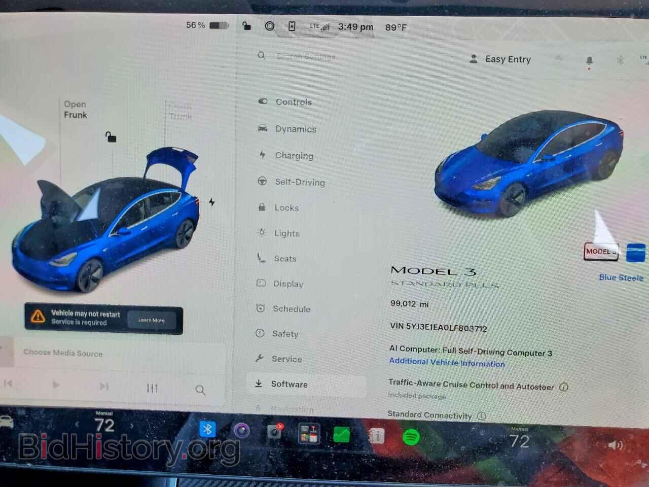 2020 TESLA MODEL 3 - VIN: 5YJ3E1EA0LF803712 - Photo 9