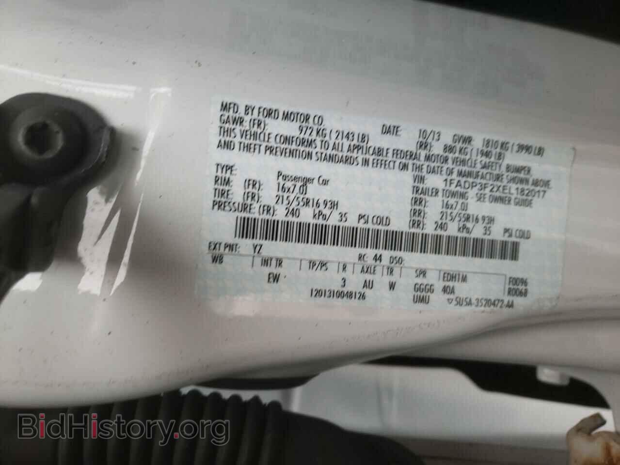 2014 FORD FOCUS - VIN: 1FADP3F2XEL182017 - Фото 12