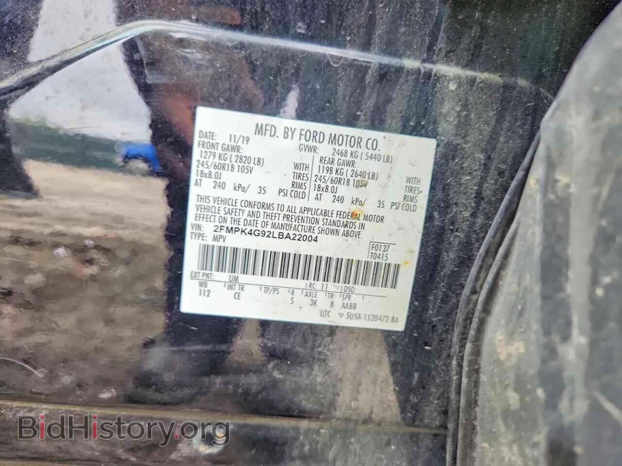 2020 FORD EDGE - VIN: 2FMPK4G92LBA22004 - Photo 13