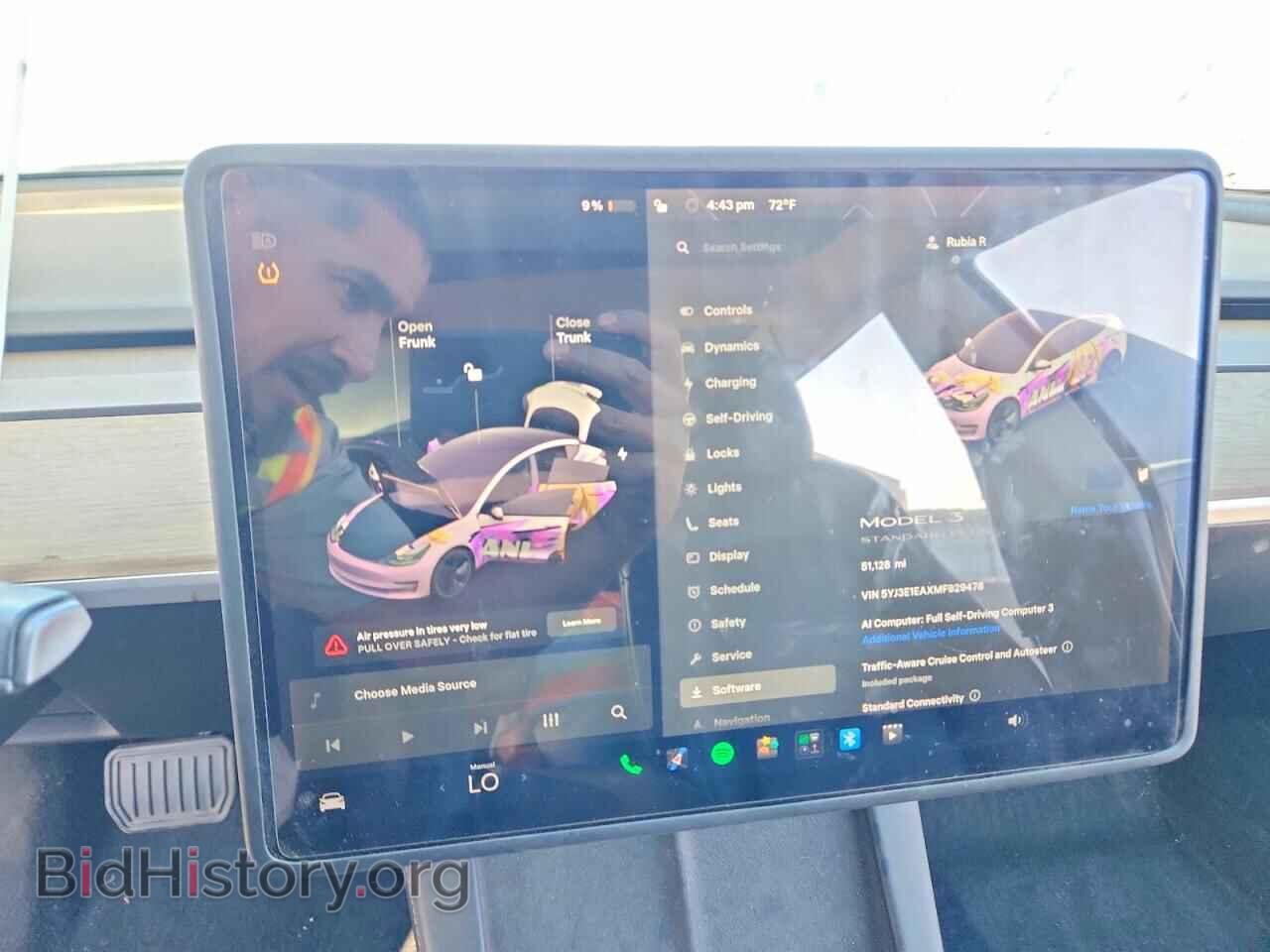 2021 TESLA MODEL 3 - VIN: 5YJ3E1EAXMF929478 - Фото 9