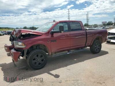 2017 RAM 2500 Laramie, темно-бордовый — VIN 3C6UR5FL3HG644838, Copart