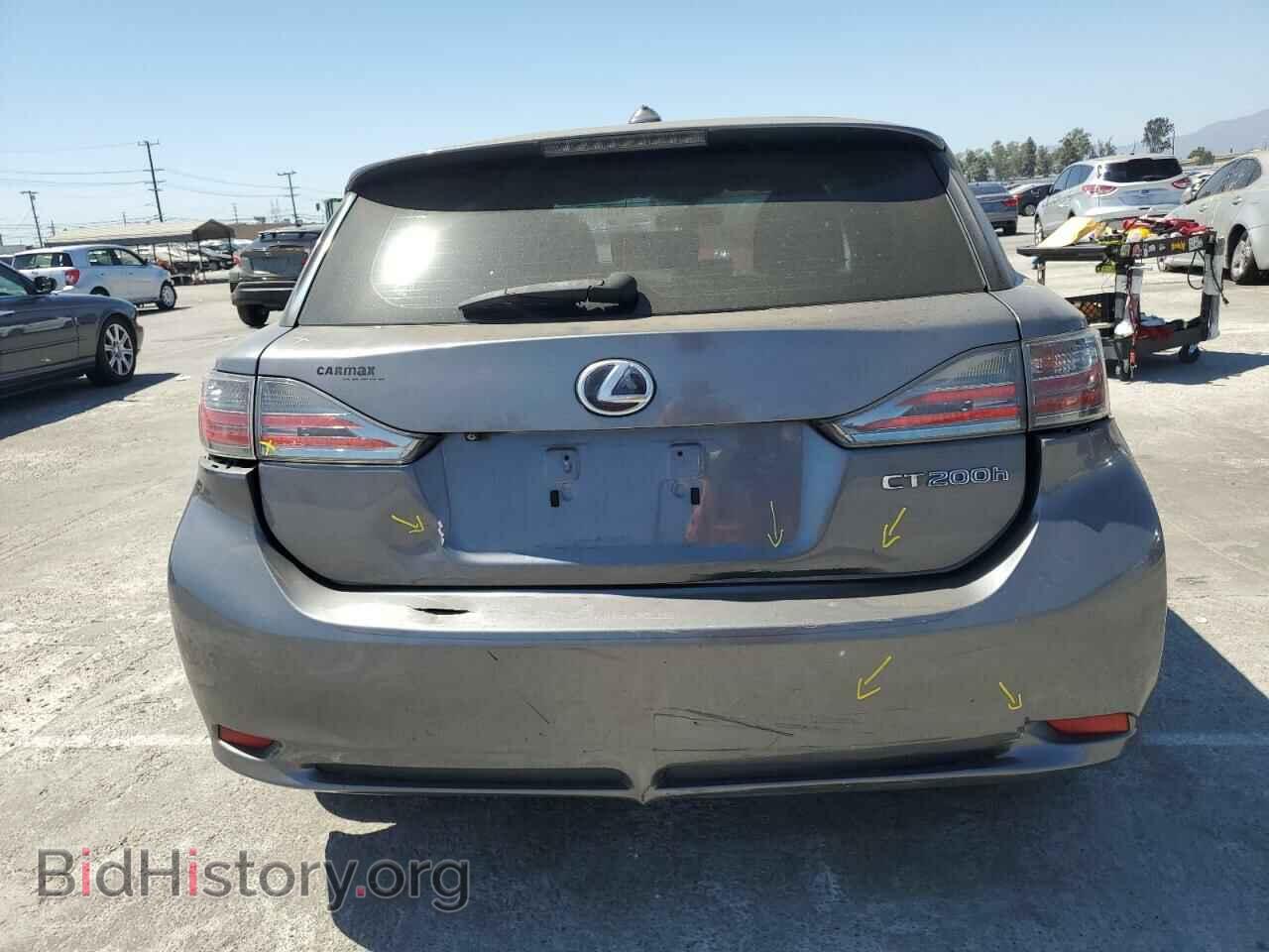 2012 LEXUS CT 200 - VIN: JTHKD5BH0C2061871 - Фото 6