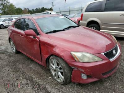 2007 Lexus IS IS 250, красный — VIN JTHBK262775027148, Copart
