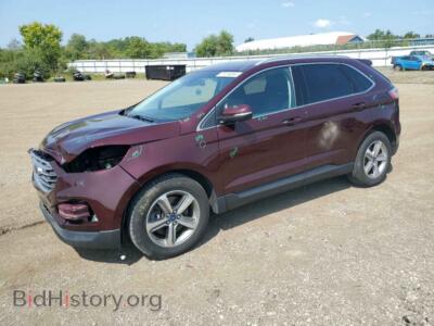 2020 Ford EDGE SEL, бордовый — VIN 2FMPK4J90LBB31991, Copart