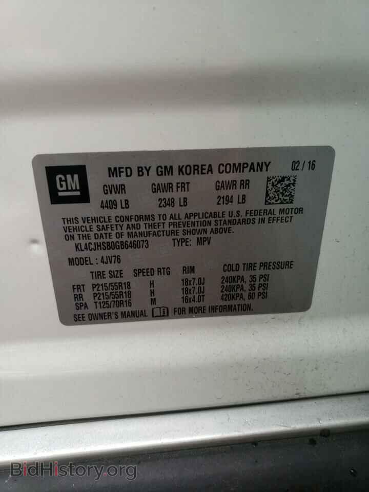 2016 BUICK ENCORE - VIN: KL4CJHSB0GB646073 - Photo 13