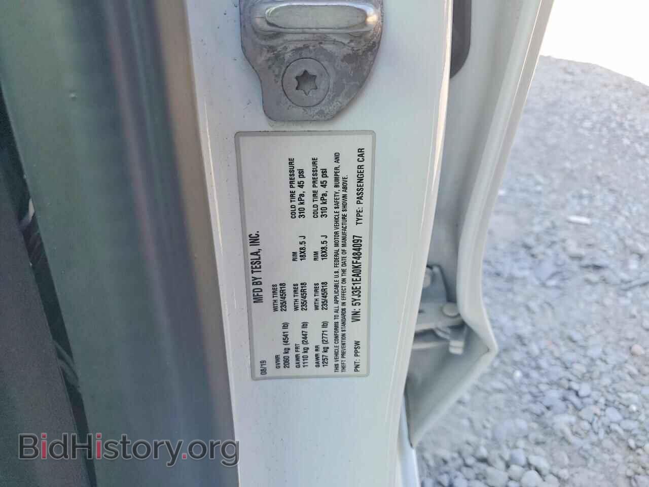 2019 TESLA MODEL 3 - VIN: 5YJ3E1EA0KF484097 - Photo 12