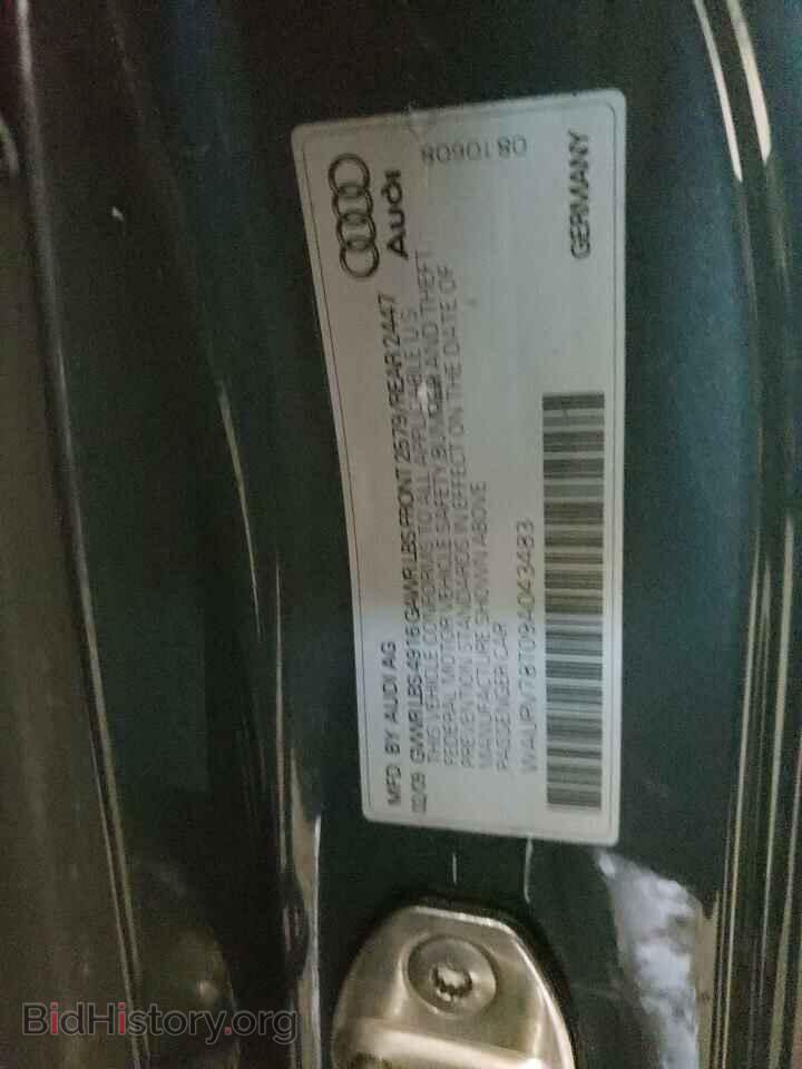 2009 AUDI S5/RS5 - VIN: WAURV78T09A043483 - Photo 10