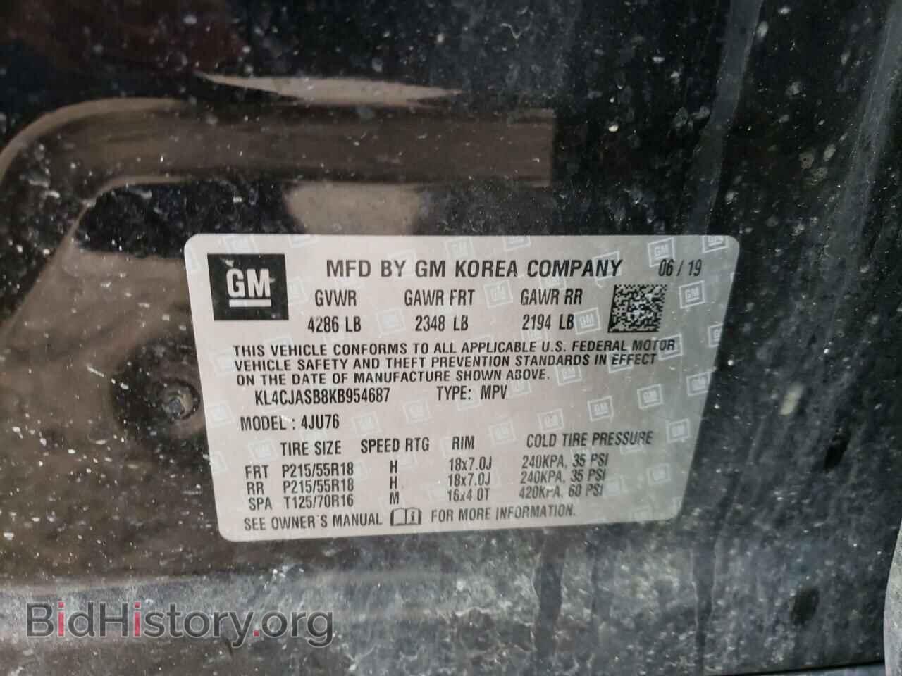 2019 BUICK ENCORE - VIN: KL4CJASB8KB954687 - Photo 10