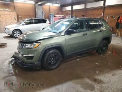 2020 Jeep COMPASS Sport, green — VIN 3C4NJDAB1LT132900, Copart