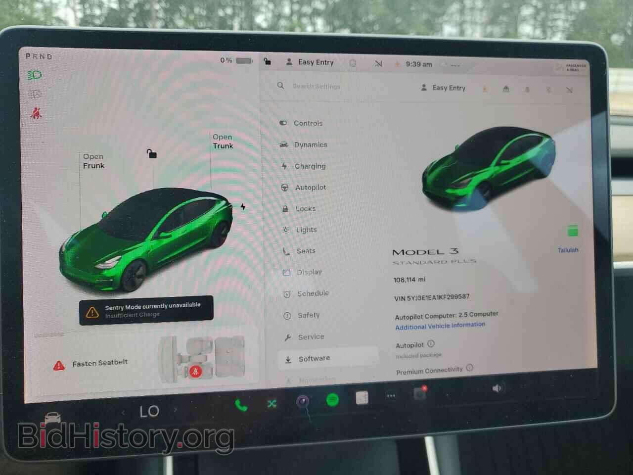 2019 TESLA MODEL 3 - VIN: 5YJ3E1EA1KF299587 - Photo 9