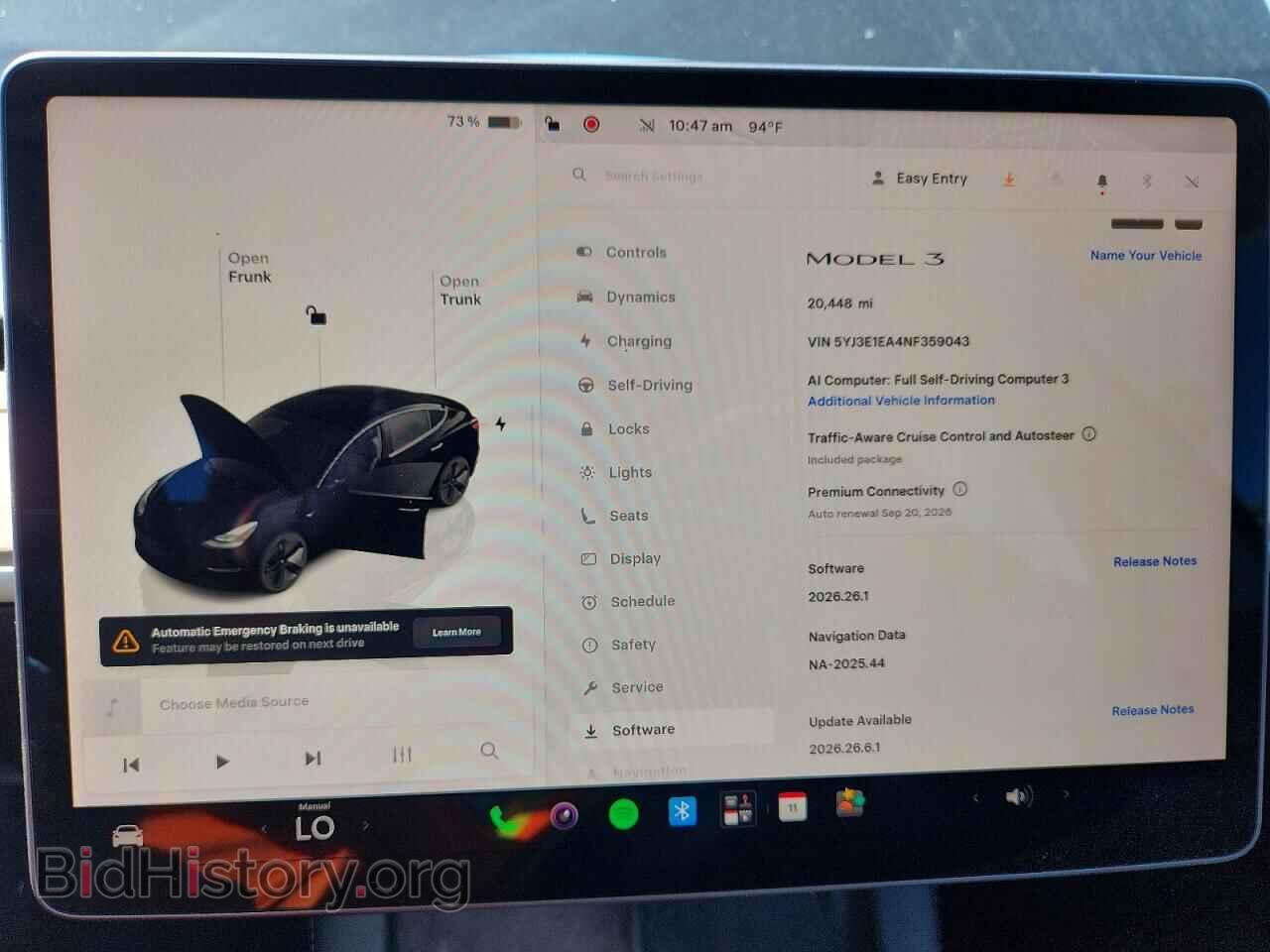 2022 TESLA MODEL 3 - VIN: 5YJ3E1EA4NF359043 - Photo 9