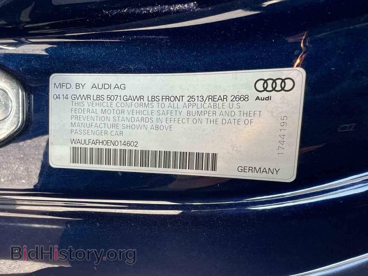 2014 AUDI A5 - VIN: WAULFAFH0EN014602 - Photo 10