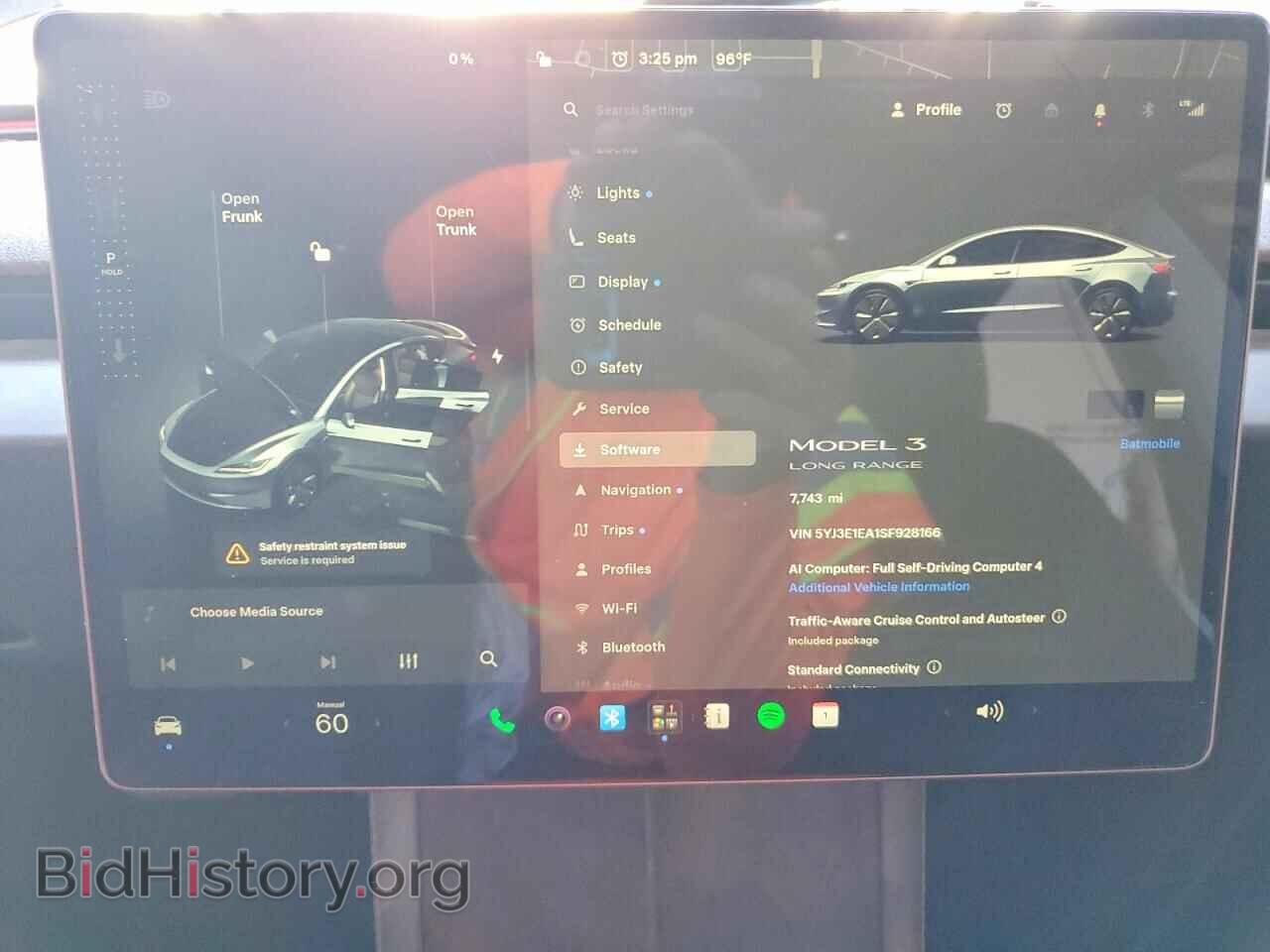 2025 TESLA MODEL 3 - VIN: 5YJ3E1EA1SF928166 - Фото 9