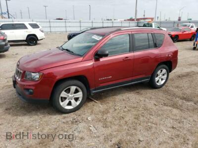 2015 Jeep COMPASS Sport, red — VIN 1C4NJCBBXFD274276, Copart