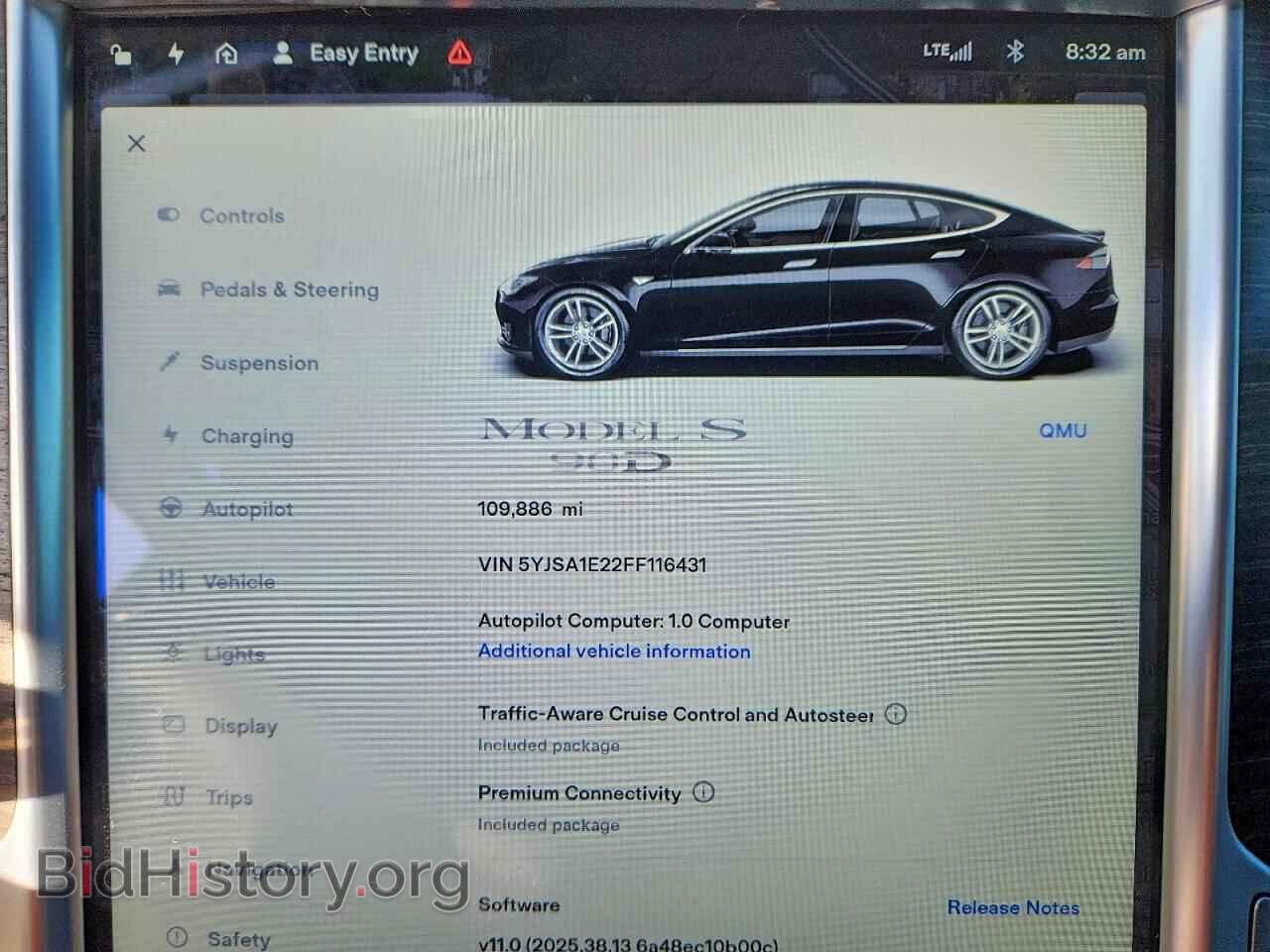 2015 TESLA MODEL S - VIN: 5YJSA1E22FF116431 - Photo 9