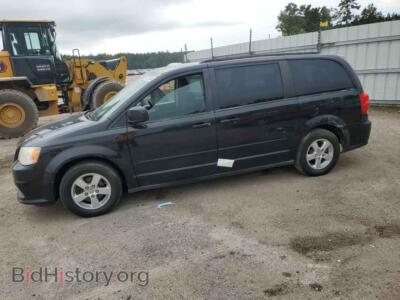 2012 Dodge CARAVAN SXT, черный — VIN 2C4RDGCG5CR141010, Copart