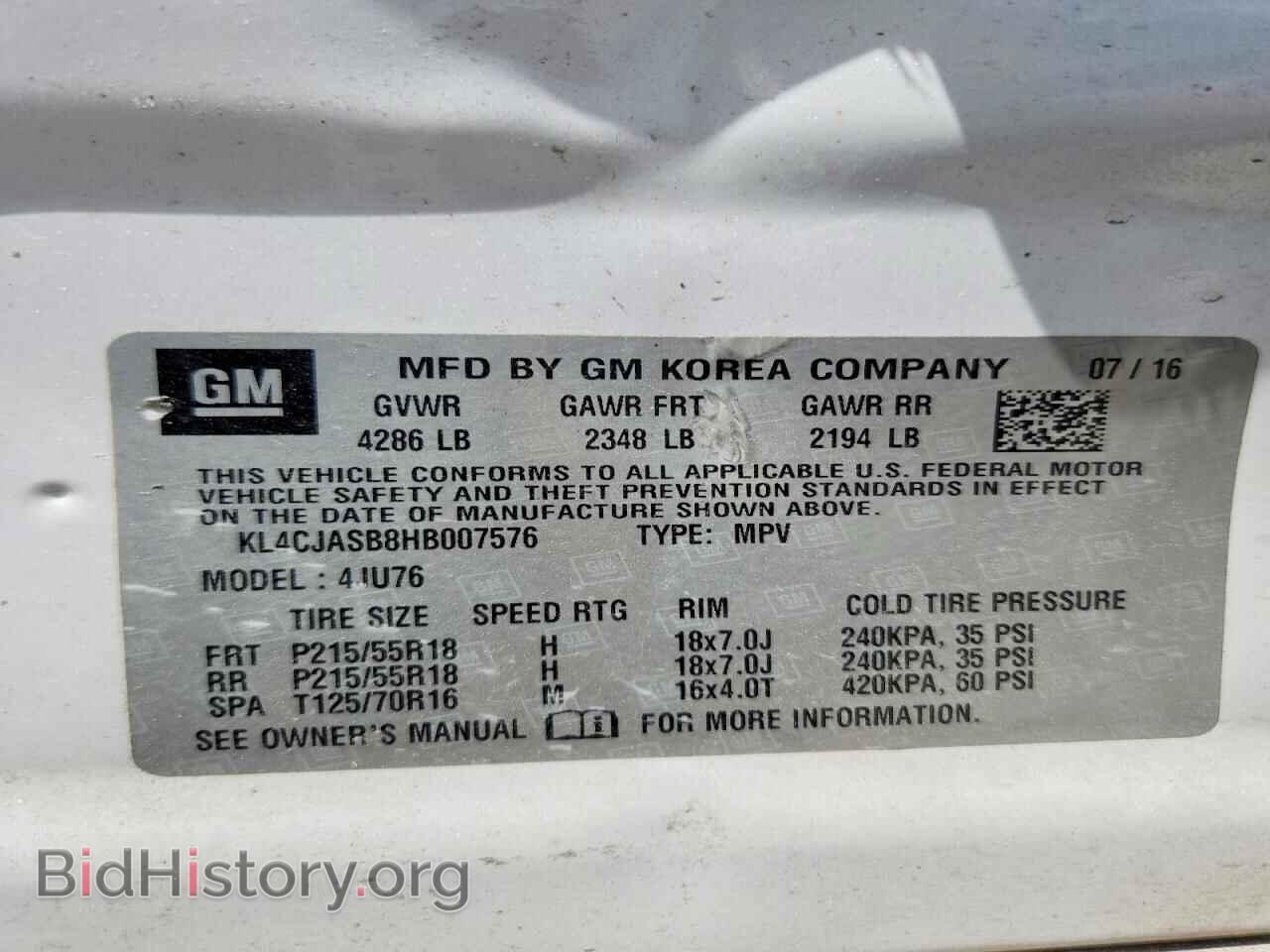 2017 BUICK ENCORE - VIN: KL4CJASB8HB007576 - Photo 12