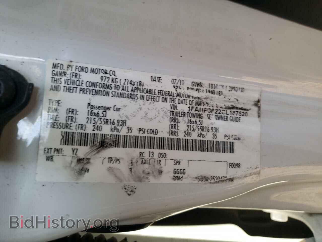 2012 FORD FOCUS - VIN: 1FAHP3F22CL187520 - Фото 10
