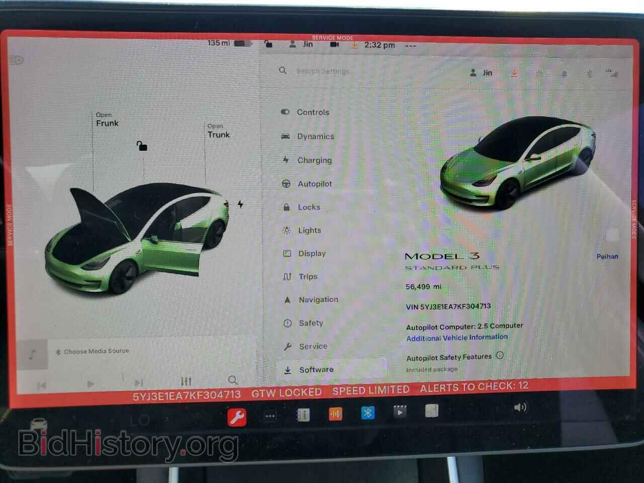 2019 TESLA MODEL 3 - VIN: 5YJ3E1EA7KF304713 - Фото 9