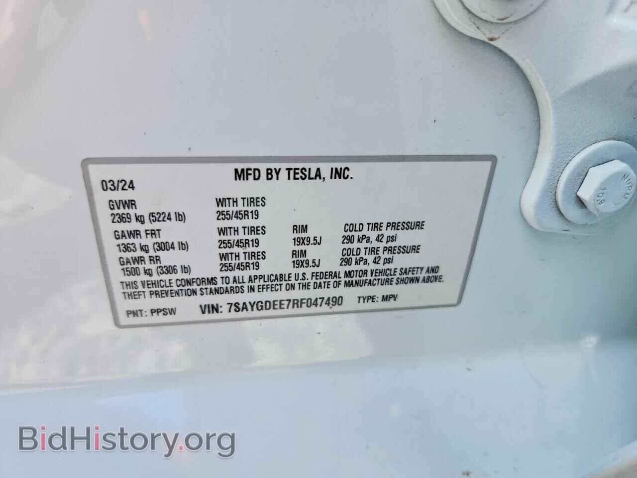 2024 TESLA MODEL Y - VIN: 7SAYGDEE7RF047490 - Фото 13