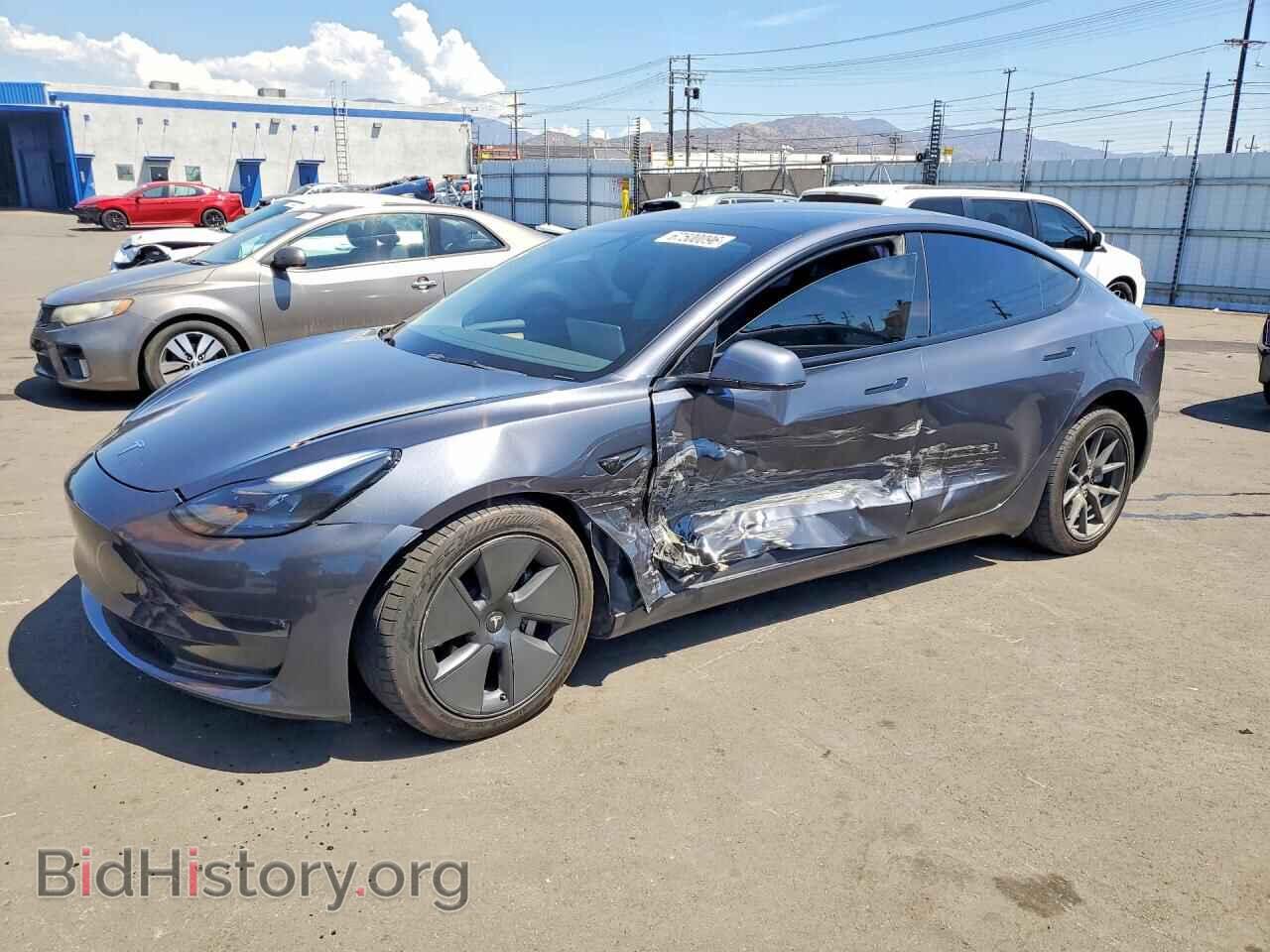 Photo 5YJ3E1EB8NF180268 - TESLA MODEL 3 2022