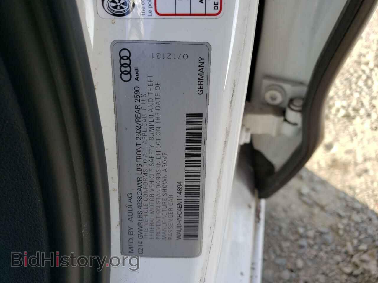 2014 AUDI A6 - VIN: WAUDFAFC4EN114694 - Фото 10