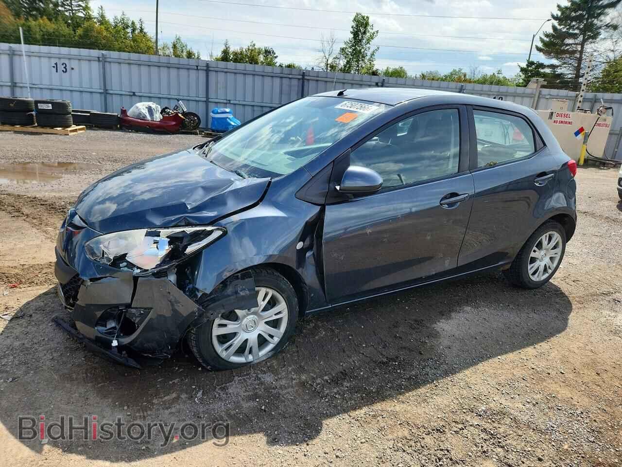 2012 Mazda 2 (VIN JM1DE1KY4C0138219) — photo 1 of 12, Copart, damage: front end