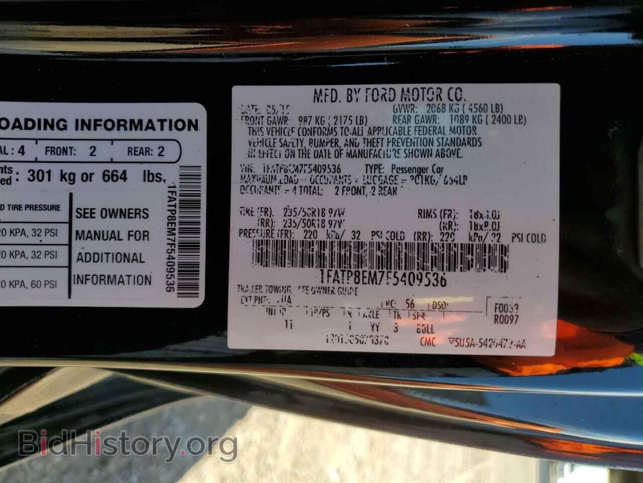 2015 FORD ALL Models - VIN: 1FATP8EM7F5409536 - Photo 12
