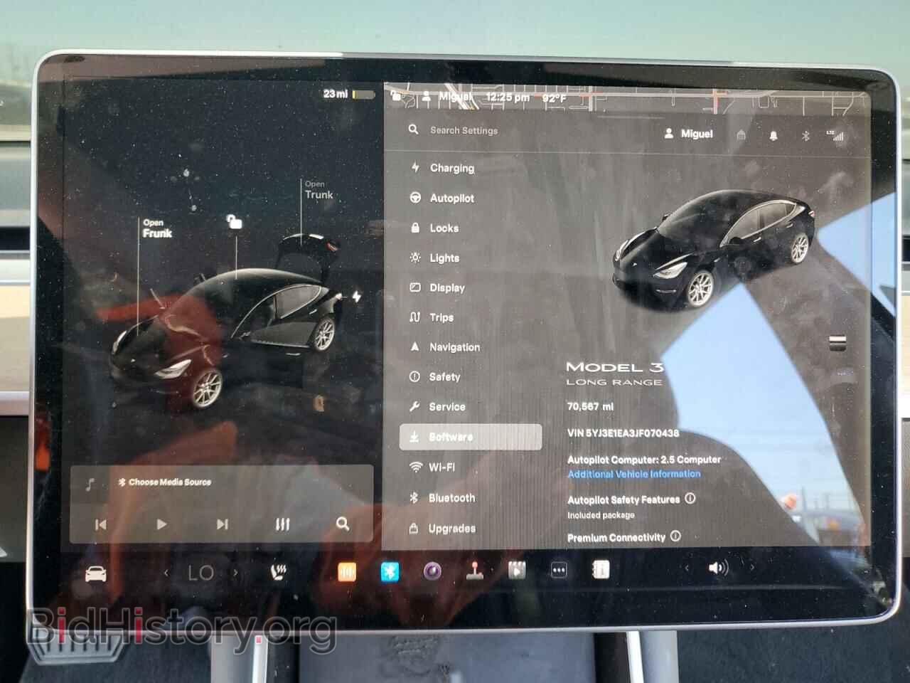 2018 TESLA MODEL 3 - VIN: 5YJ3E1EA3JF070438 - Фото 9