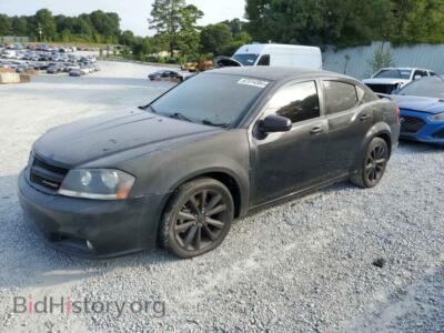 2014 Dodge AVENGER SXT, черный — VIN 1C3CDZCB4EN109045, Copart