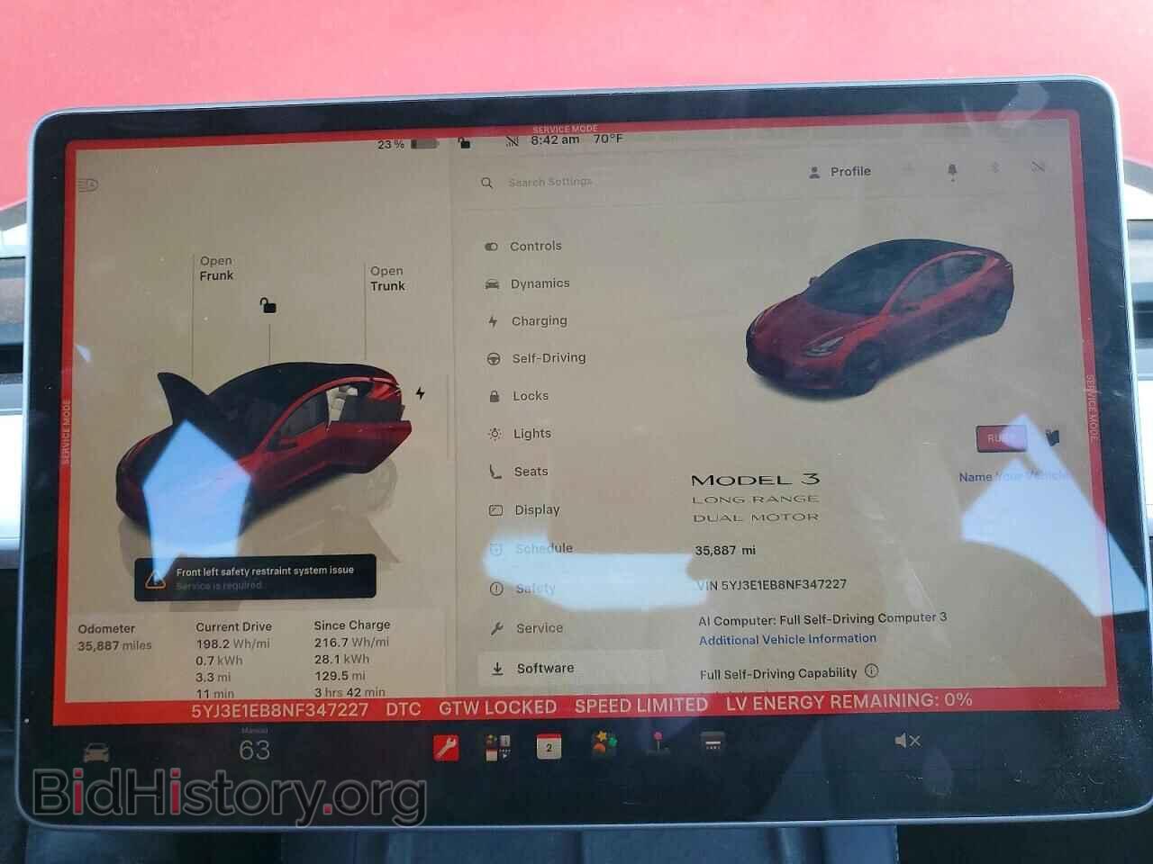 2022 TESLA MODEL 3 - VIN: 5YJ3E1EB8NF347227 - Photo 9