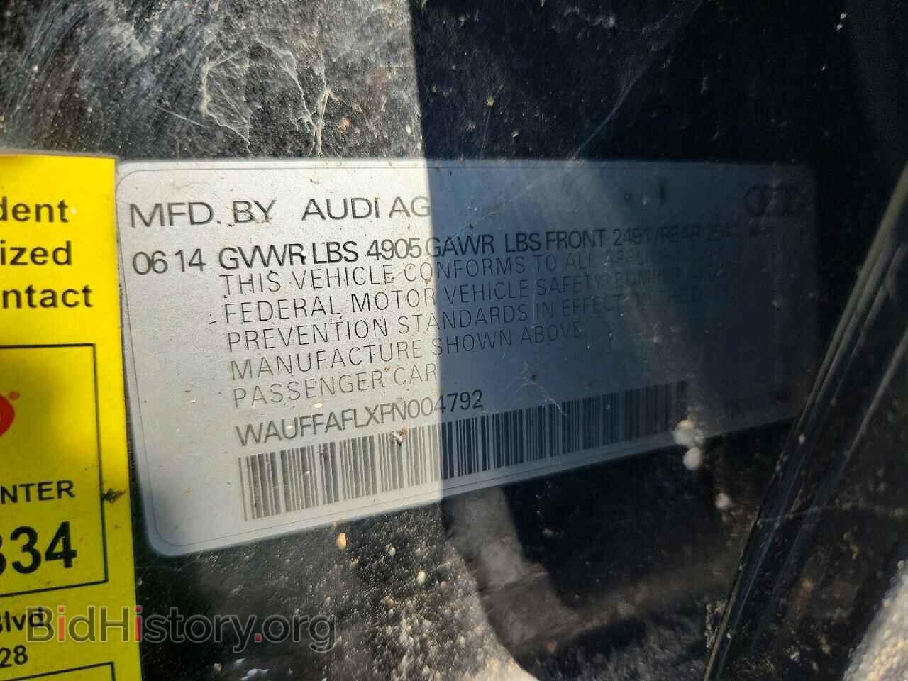 2015 AUDI A4 - VIN: WAUFFAFLXFN004792 - Фото 12
