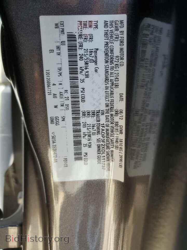 2013 FORD FOCUS - VIN: 1FADP3F2XDL111737 - Photo 12