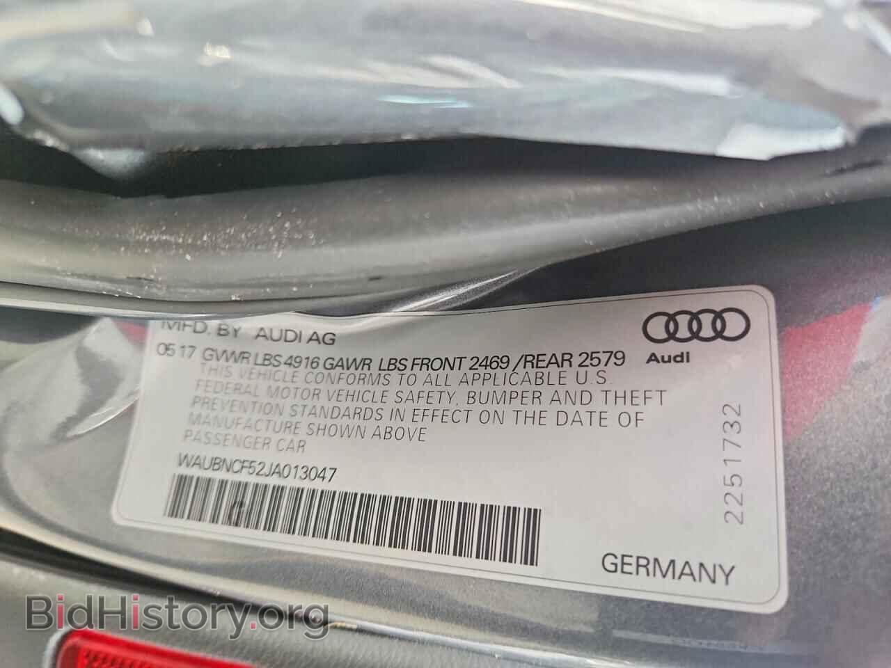 2018 AUDI A5 - VIN: WAUBNCF52JA013047 - Photo 12