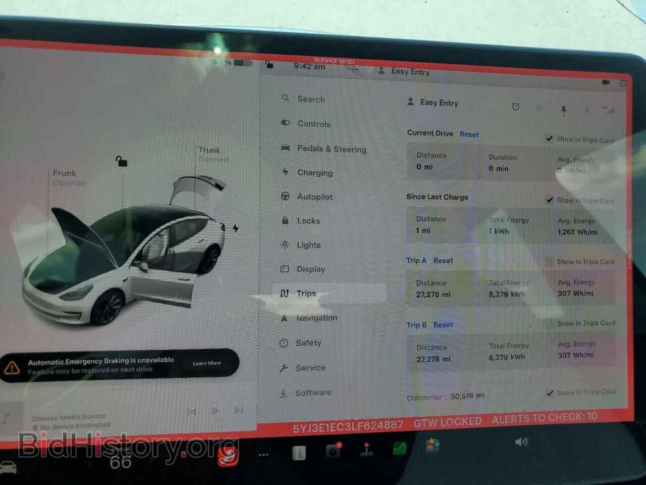 2020 TESLA MODEL 3 - VIN: 5YJ3E1EC3LF624887 - Фото 9