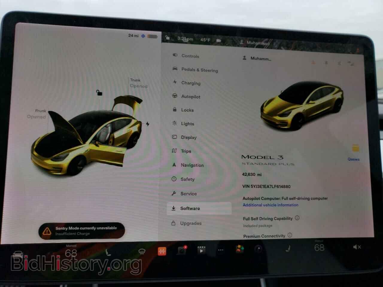 2020 TESLA MODEL 3 - VIN: 5YJ3E1EA7LF614880 - Фото 9