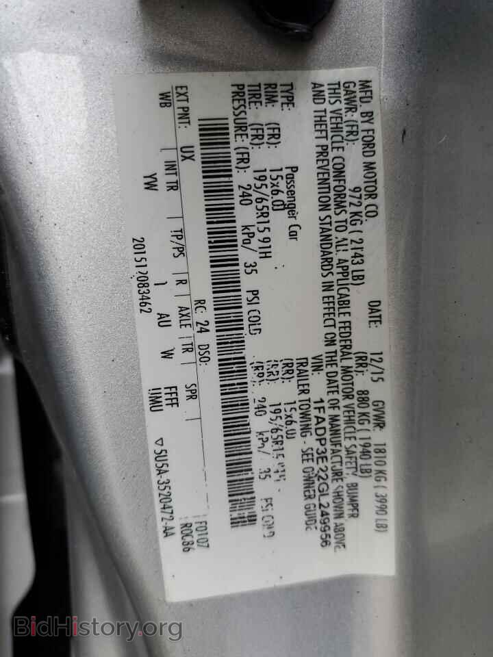 2016 FORD FOCUS - VIN: 1FADP3E22GL249956 - Photo 13