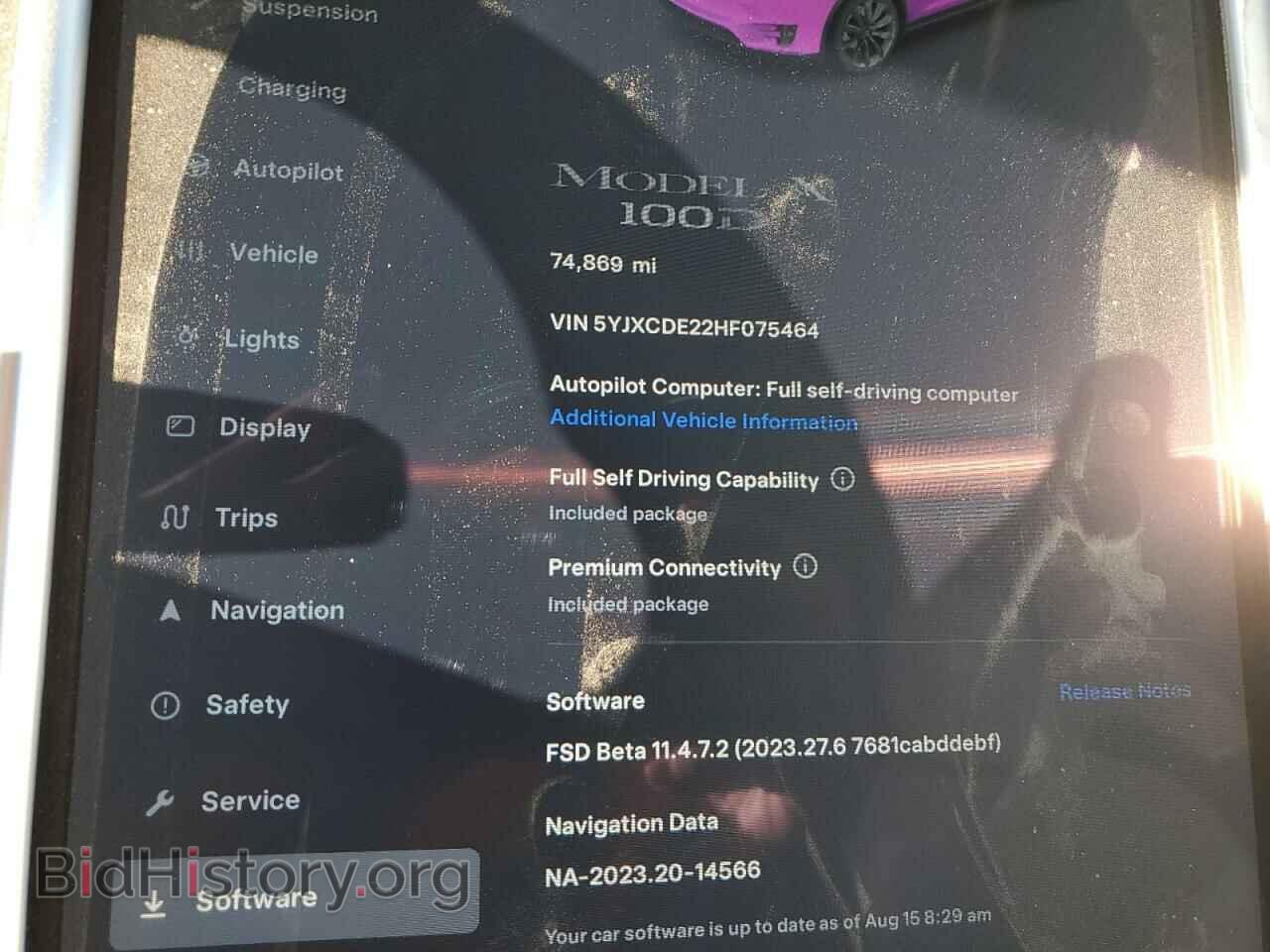 2017 TESLA MODEL X - VIN: 5YJXCDE22HF075464 - Photo 9