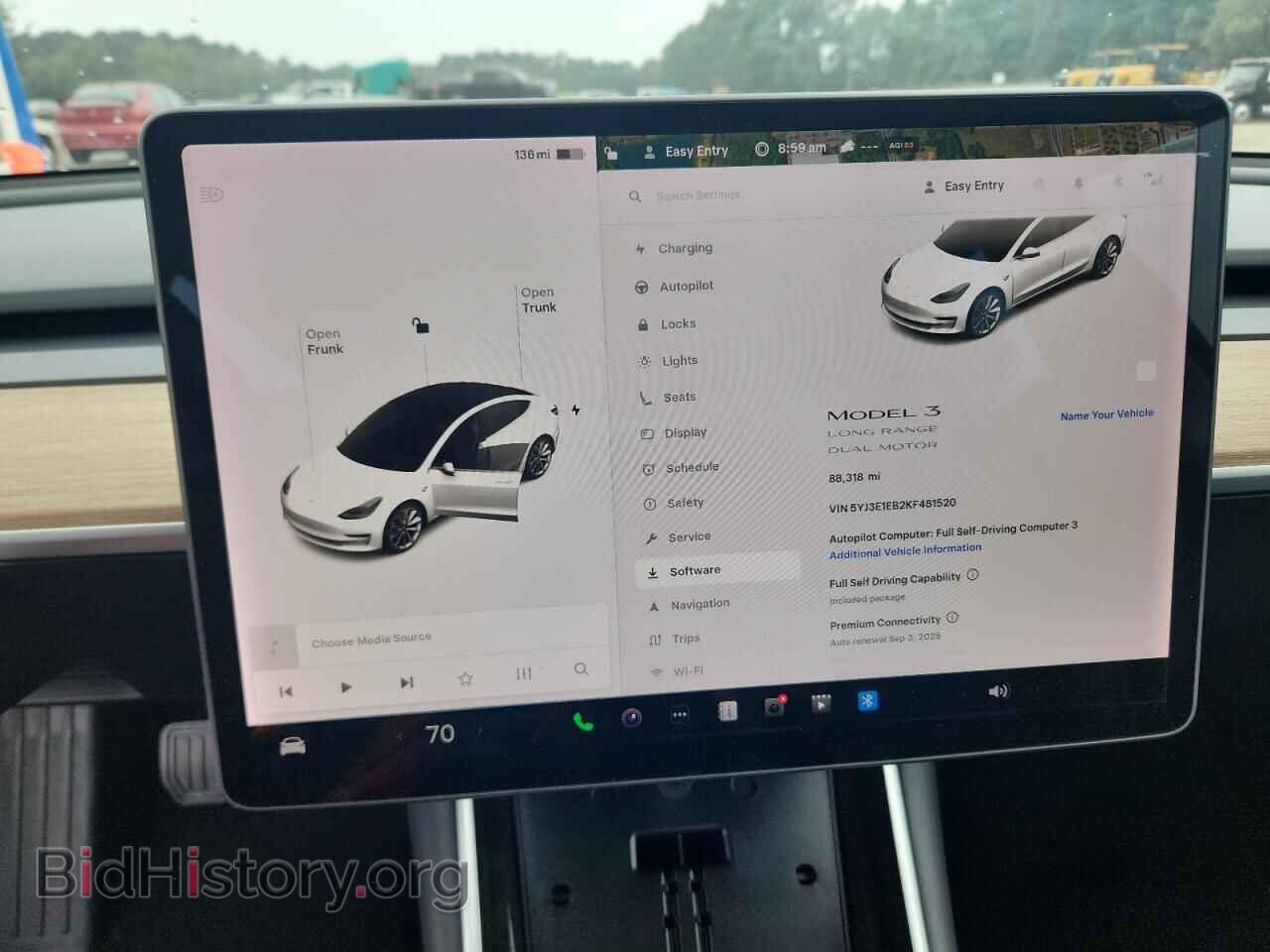 2019 TESLA MODEL 3 - VIN: 5YJ3E1EB2KF481520 - Photo 9