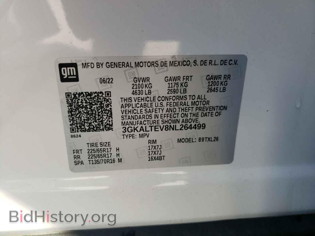 2022 GMC TERRAIN - VIN: 3GKALTEV8NL264499 - Фото 13