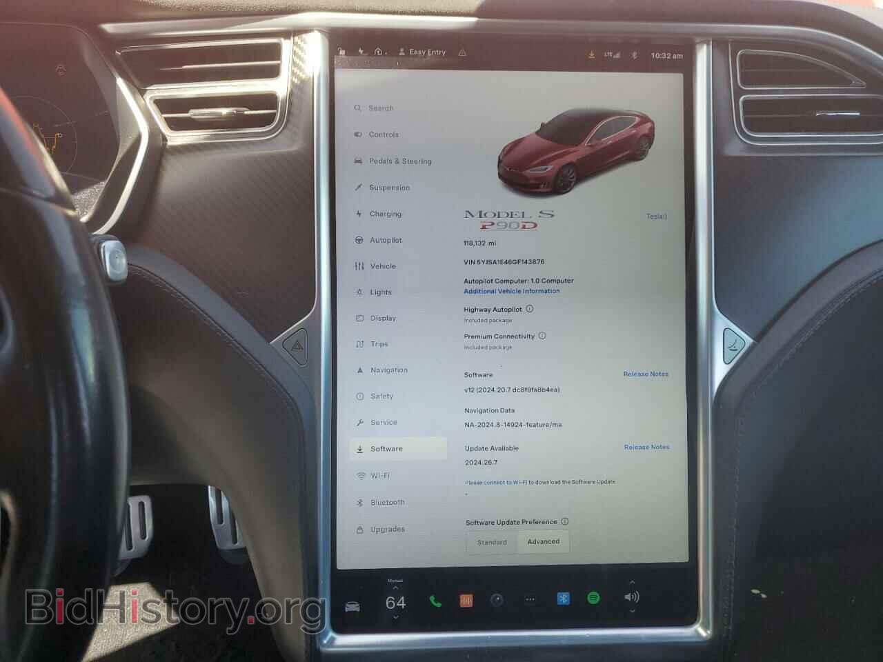 2016 TESLA MODEL S - VIN: 5YJSA1E46GF143876 - Фото 9