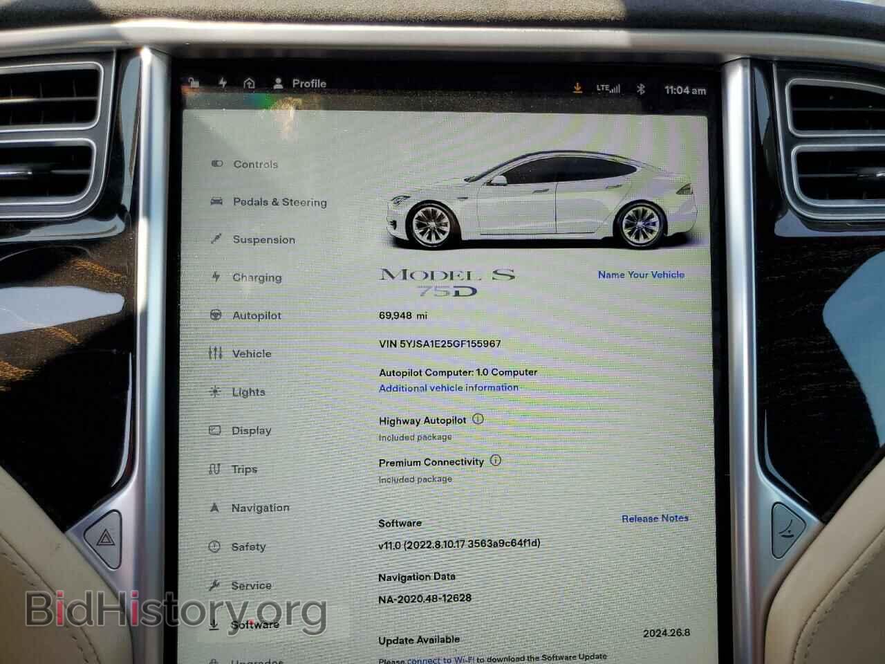 2016 TESLA MODEL S - VIN: 5YJSA1E25GF155967 - Фото 9