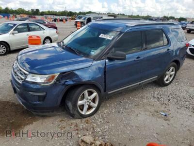 2018 Ford EXPLORER XLT, синий — VIN 1FM5K7D88JGB42299, Copart