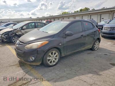 2012 Mazda 2, черный — VIN JM1DE1LY8C0148508, Copart