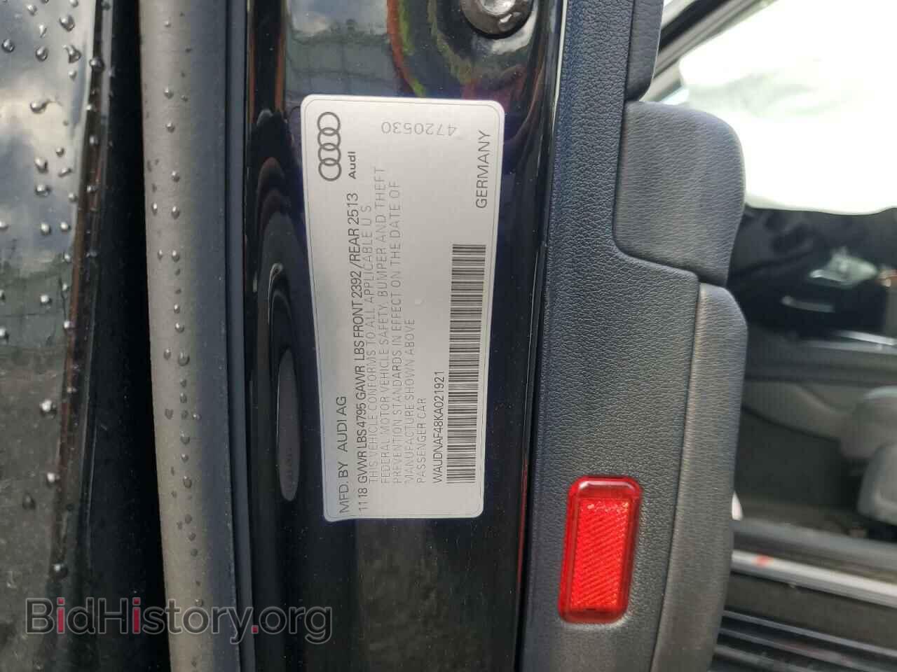 2019 AUDI A4 - VIN: WAUDNAF48KA021921 - Фото 12