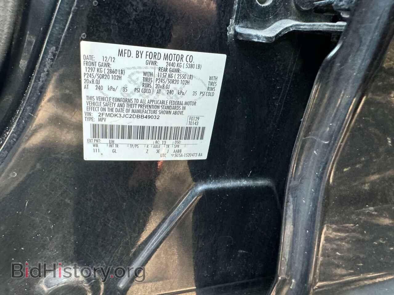 2013 FORD EDGE - VIN: 2FMDK3JC2DBB49032 - Photo 10