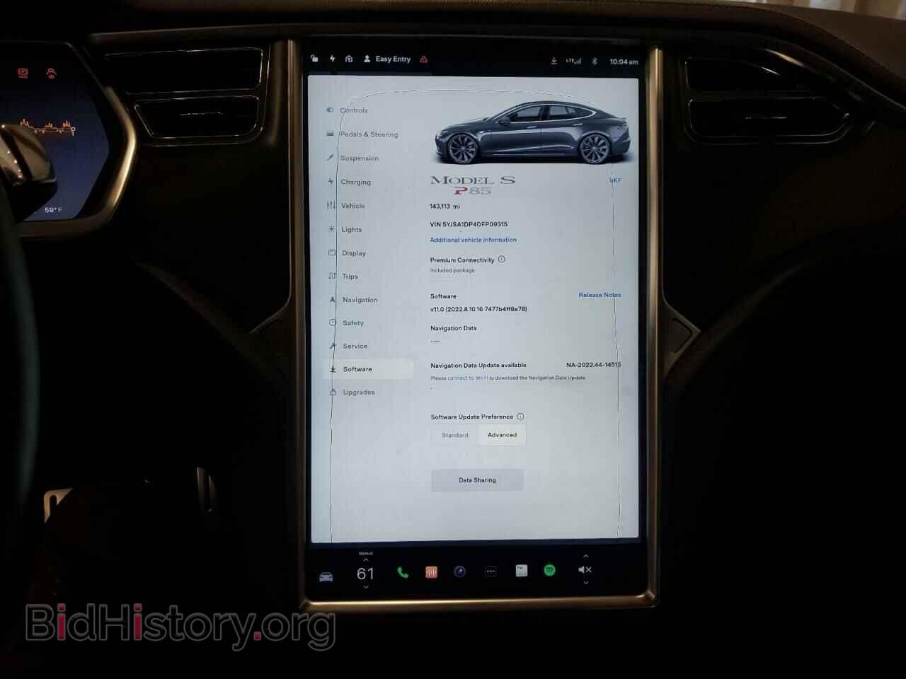 2013 TESLA MODEL S - VIN: 5YJSA1DP4DFP09315 - Photo 9