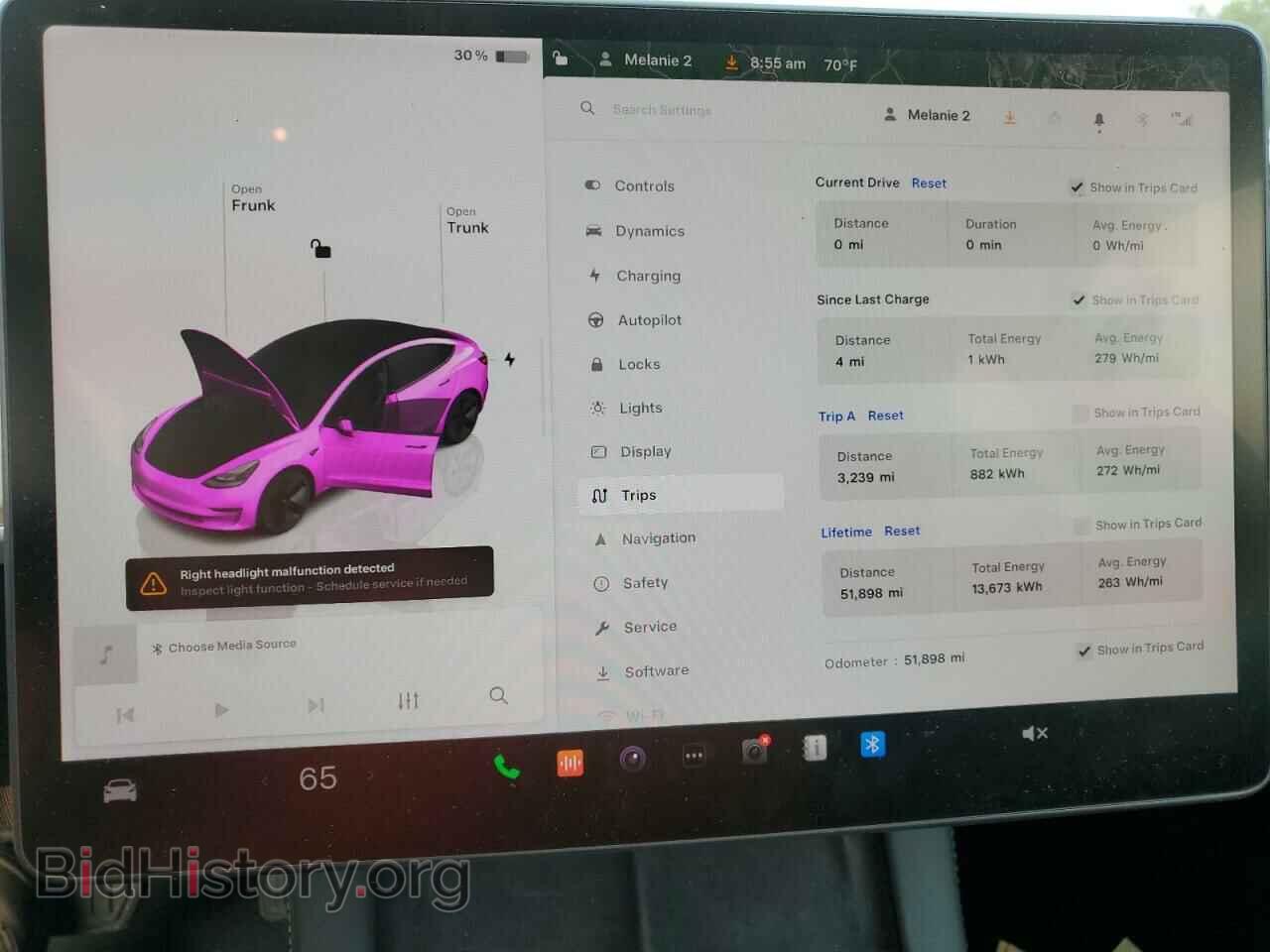 2022 TESLA MODEL 3 - VIN: 5YJ3E1EB1NF161786 - Фото 9